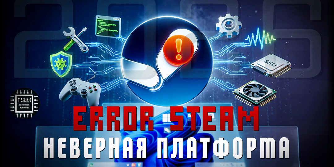 ❌ Ошибка Steam 2026: Неверная платформа — 15 рабочих способов решения (обновлено 09.03.2026) 🔧