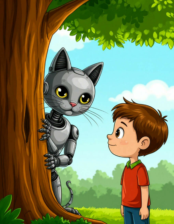 А что, вполне можно научить робота играть в прятки, особенно, если у него в глазах AI-камера