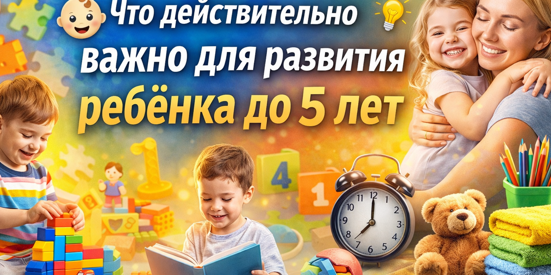 Важные советы для развития ребёнка до 5 лет 💡