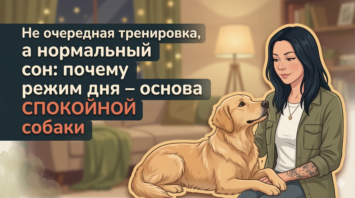    Режим дня и качественный сон — база спокойной, управляемой собаки. Анна Марковская