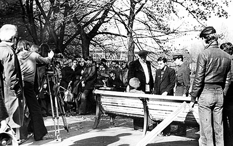 На съёмках "Места встречи...". Фото из открытых источников.