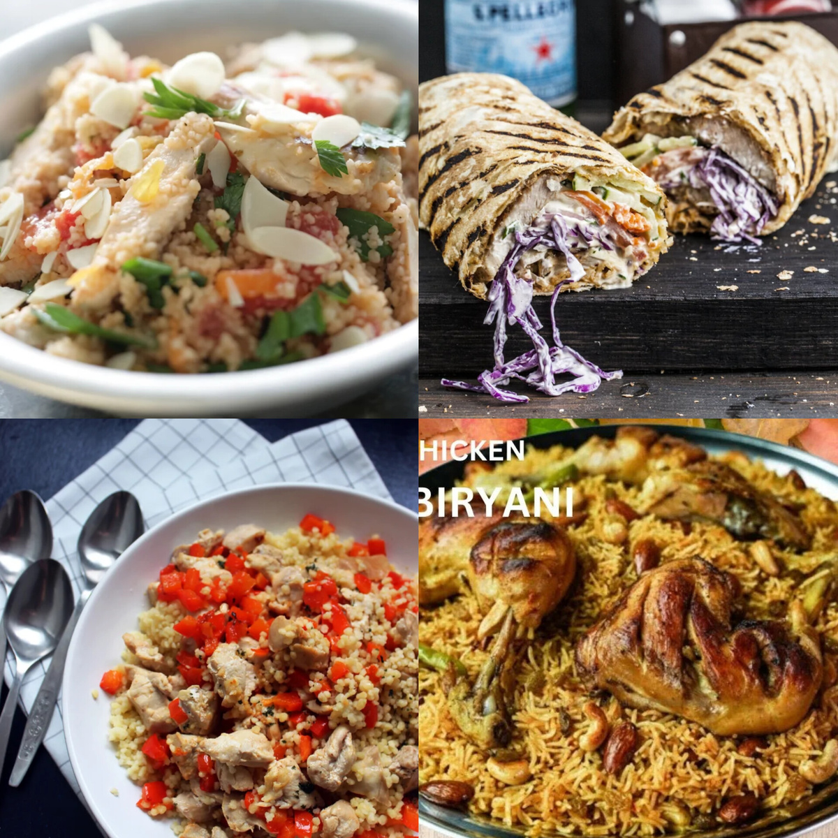 Фотколлаж сделан автором на тему курица  по-арабски