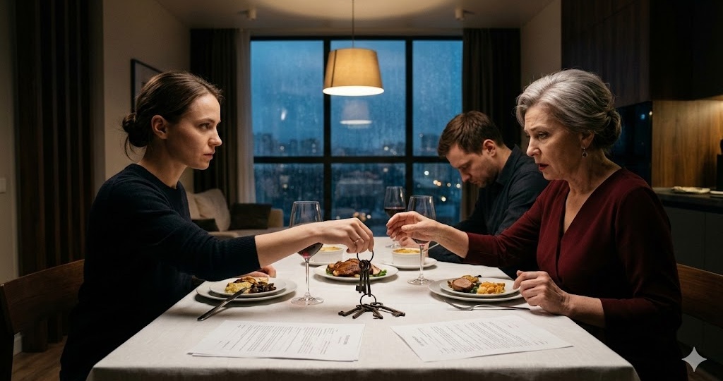 Мать мужа была уверена, что получит ключи от нашей двери, пока не услышала слова, после которых в комнате повисла мёртвая тишина.