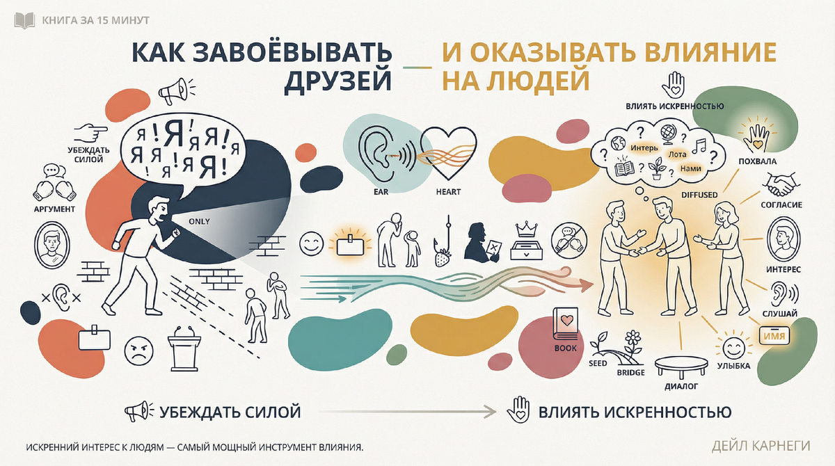 6 правил влияния от Дейла Карнеги, которые работают спустя 90 лет
