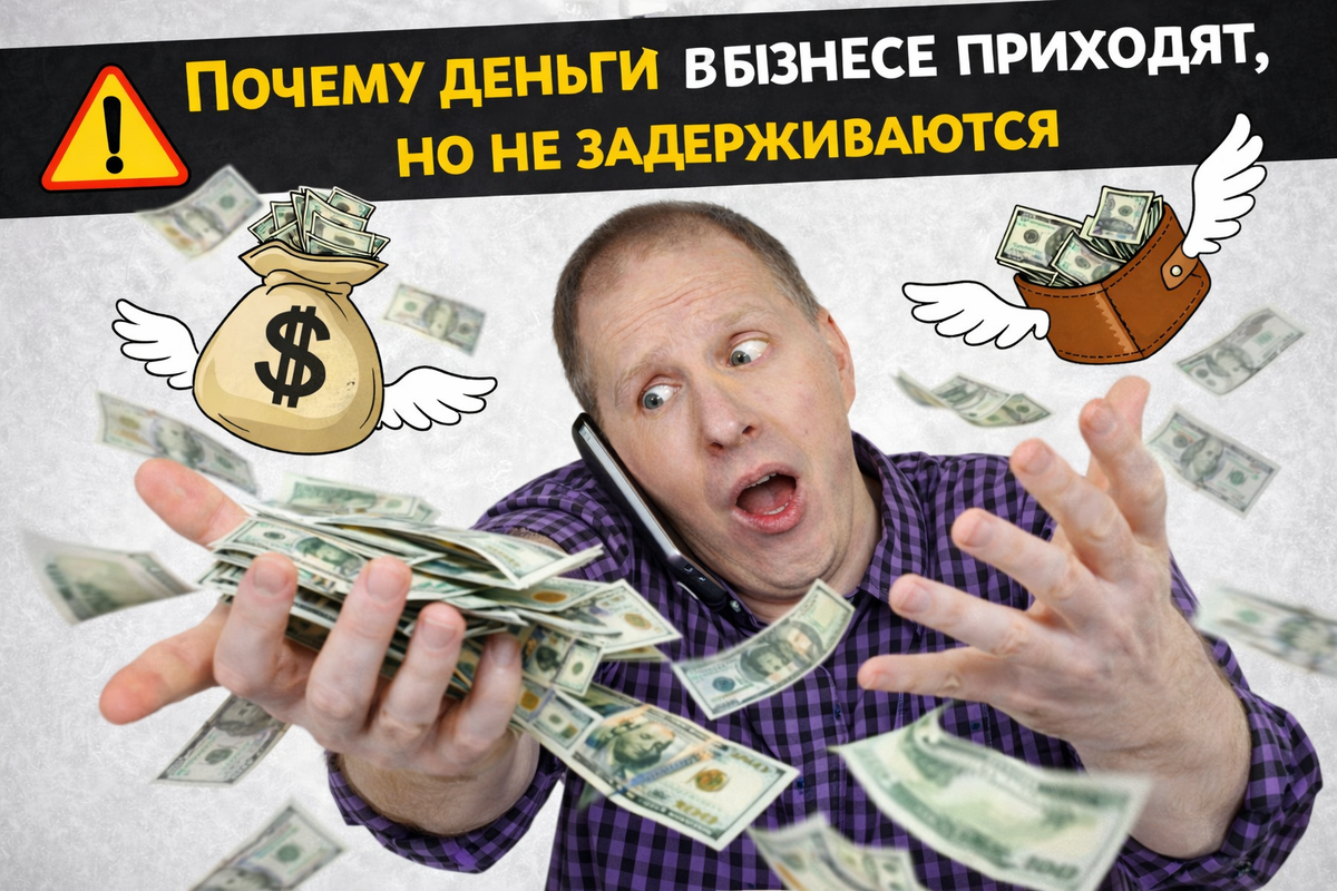 Почему деньги в бизнесе приходят, но не задерживаются