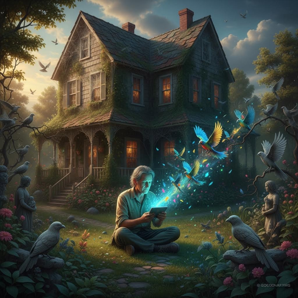 Мы говорили о «Словах-пластырях» — о том, как мы заклеиваем свои внутренние трещины коротким «нормально». О цифровом аватаре. А здесь я хочу пригласить вас в место, где эти пластыри становятся целыми обоями. Мы поговорим о Цифровом Зазеркалье.