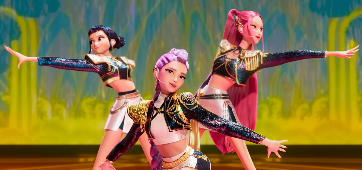 Кадр из мультфильма «Кейпоп-охотницы на демонов» (2025)