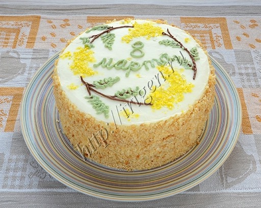 Торт на сгущенке Весенний