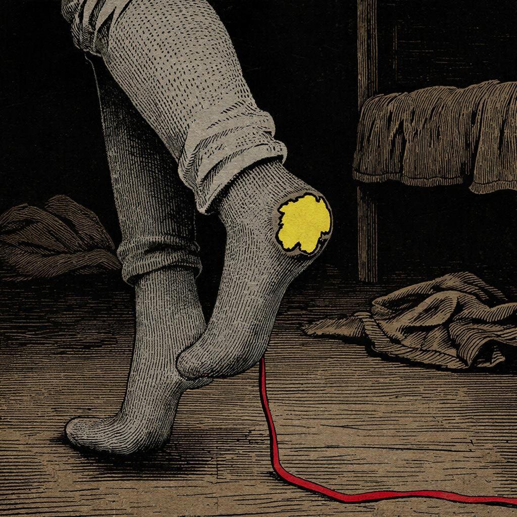 Предательский холодок. Дырка на пятке опять со мной.