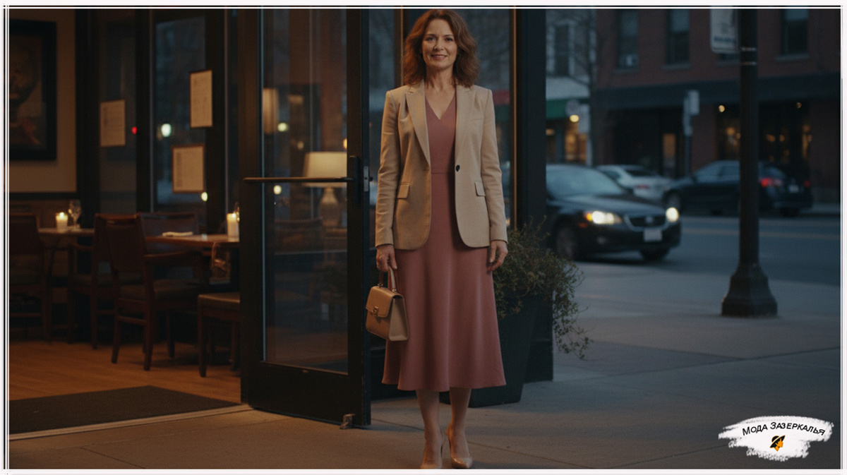 Платье-миди и жакет