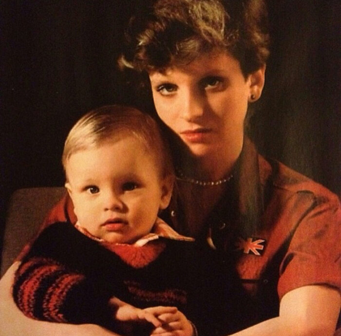 Эмма с первым сыном Антоном
