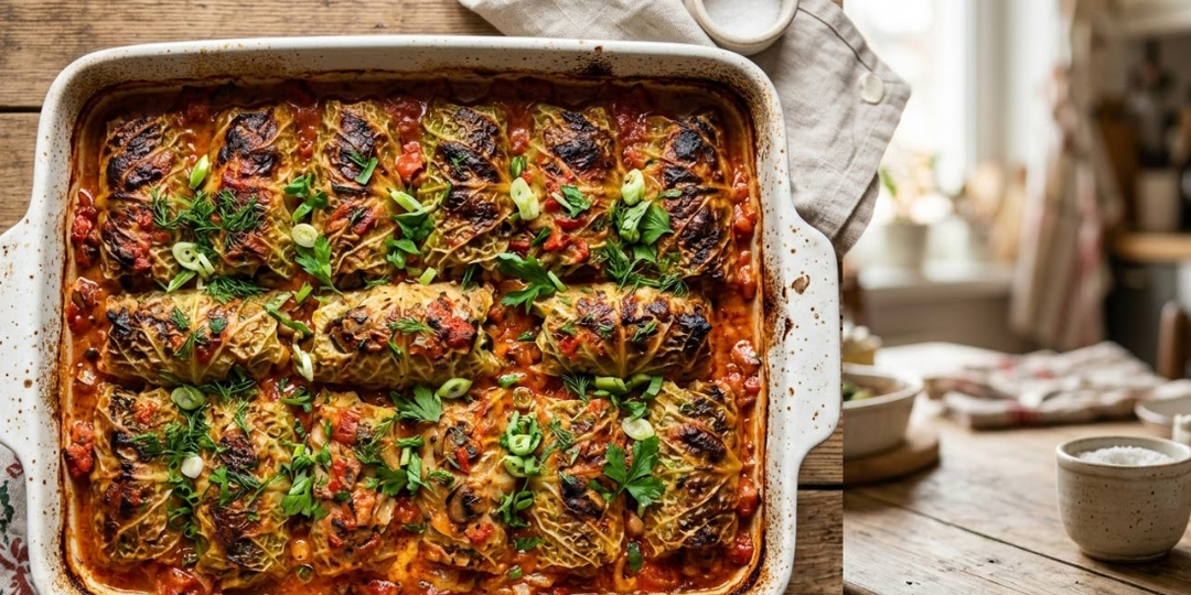 Голубцы, которые не пересыхают 🔥: савойская капуста и шампиньоны