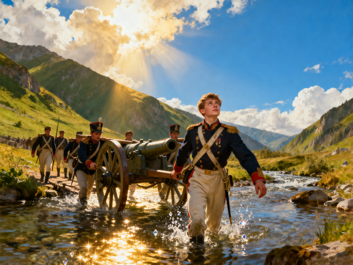 Солнечный свет помнит тех, кто вышел из окружения. Вода в горных реках всё так же холодна, а память о русских егерях — всё так же горяча. 1805 год. Подвиг, который не стереть.
