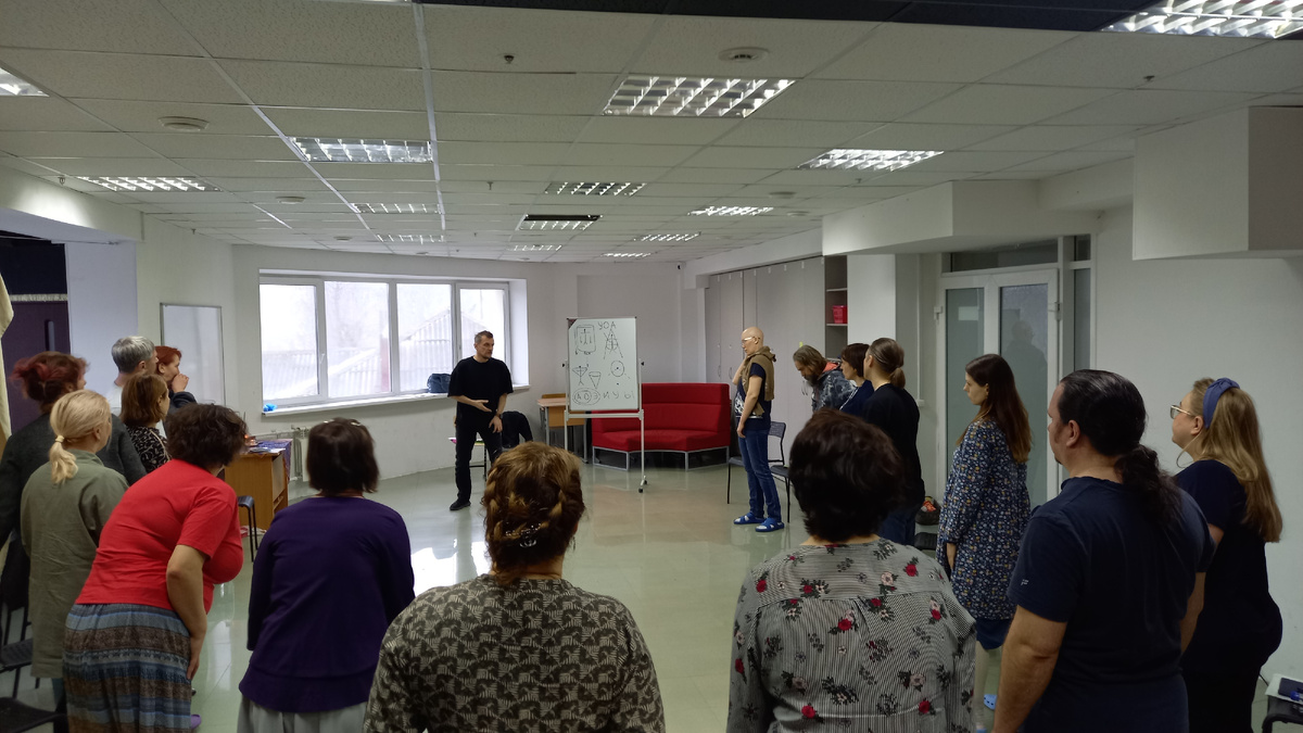 Работа с направленностью звука на одном из семинаров Ярослава Краснова