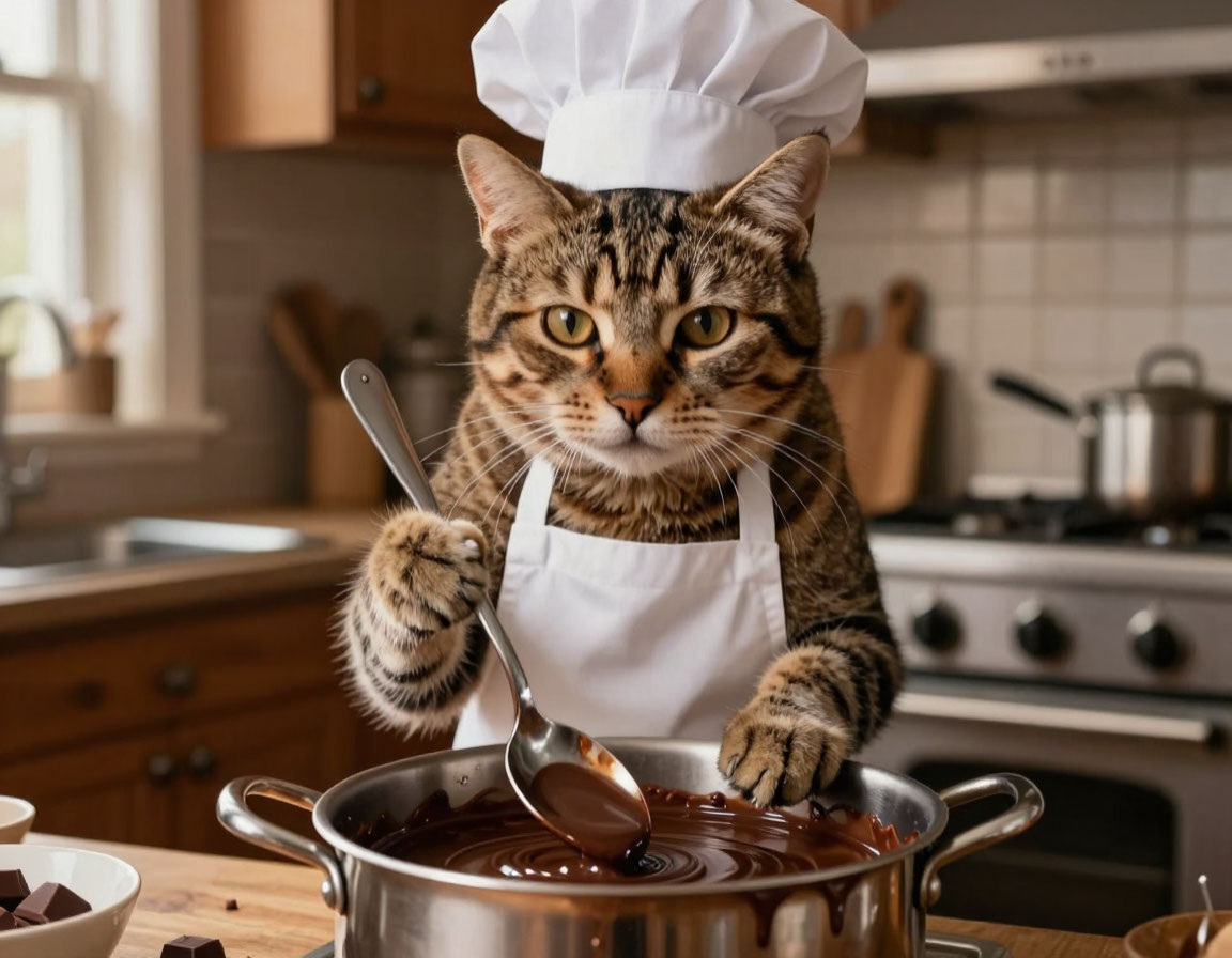 Растапливаю шоколад