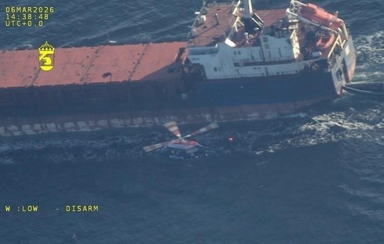    Сухогруз Caffa  Шведская береговая охрана