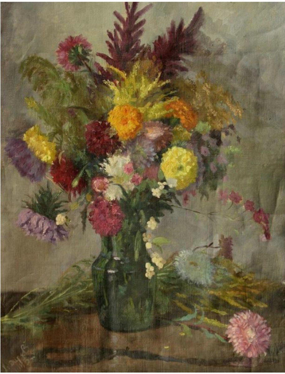 Д.В.Ходырев. Цветы. Этюд. 1943. Государственный музейно-выставочный центр "РОСИЗО".