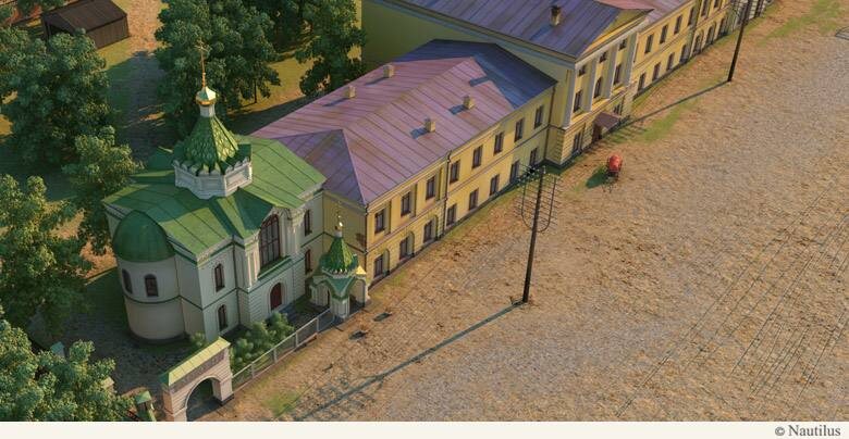 Виды Уральского Горного училища и церкви во имя Св