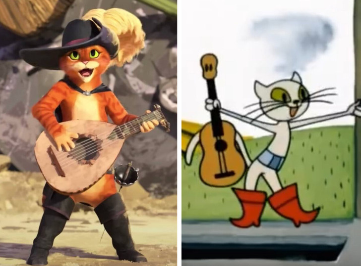 Кадры из мультфильмов