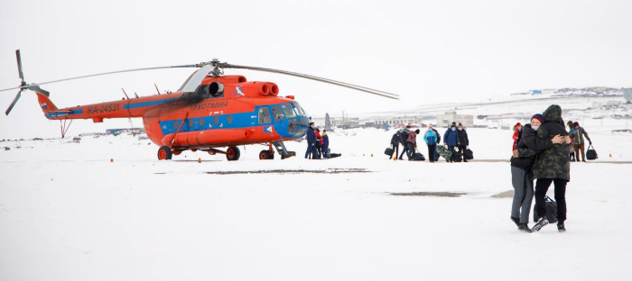 Вертолёт на Чукотке всё ещё остаётся самым надёжным средством передвижения / фото: телеграм-канал Владислав Кузнецов