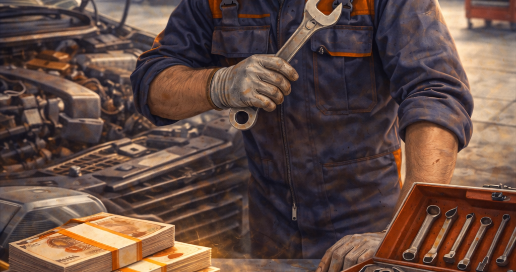 Автомеханик — сколько остаётся чистыми в 2026 году