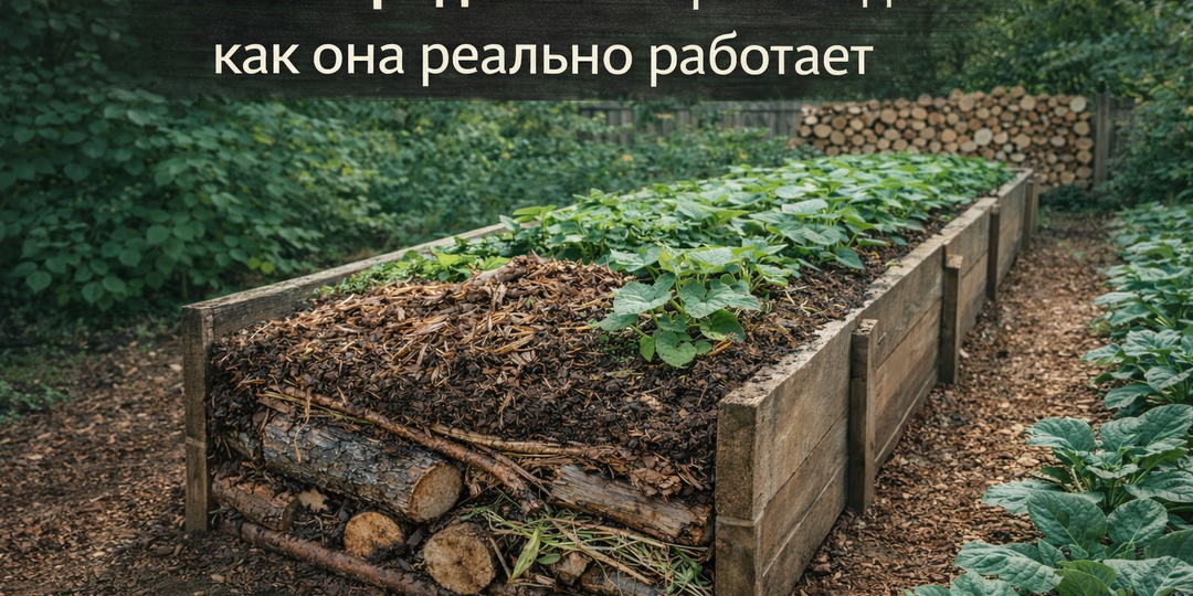 Тёплая грядка из старого сада: как она реально работает