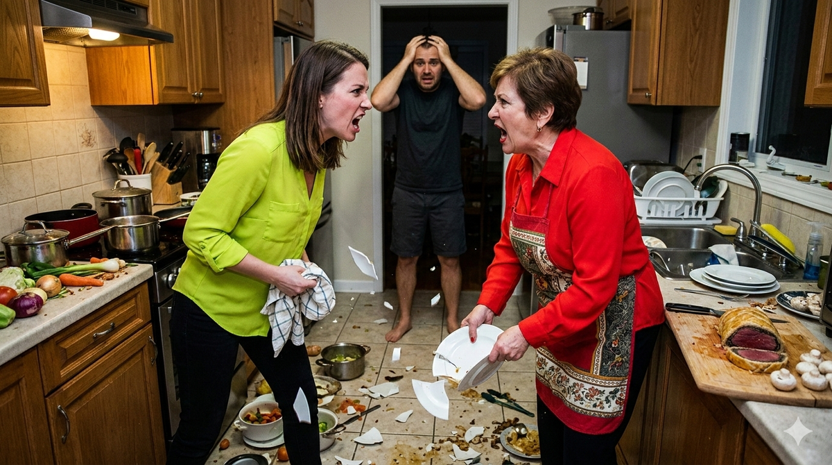 Свекровь хотела испортить дорогое блюдо майонезом, но невестка выдала фразу, от которой муж онемел