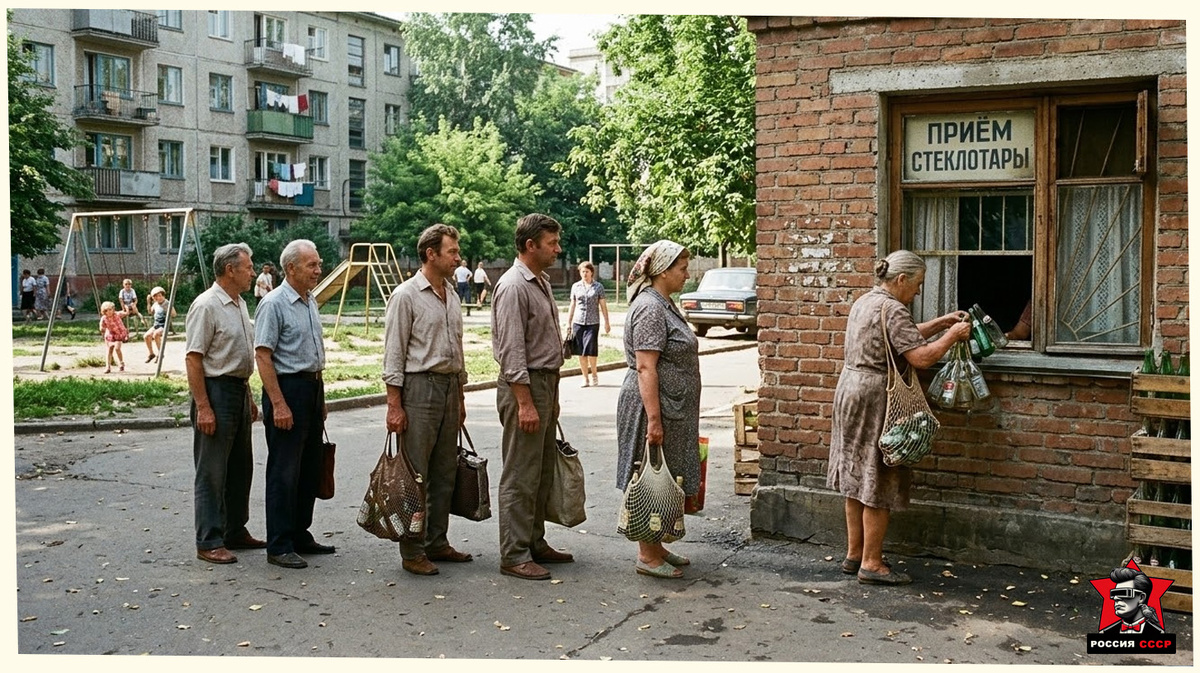 Прием стеклотары в СССР