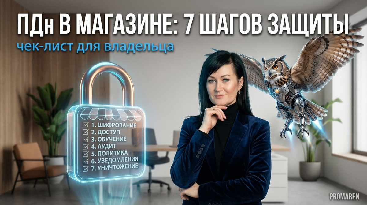    Пошаговый чек-лист по защите персональных данных клиентов интернет-магазина | Марина Погодина, PROMAREN Марина Погодина