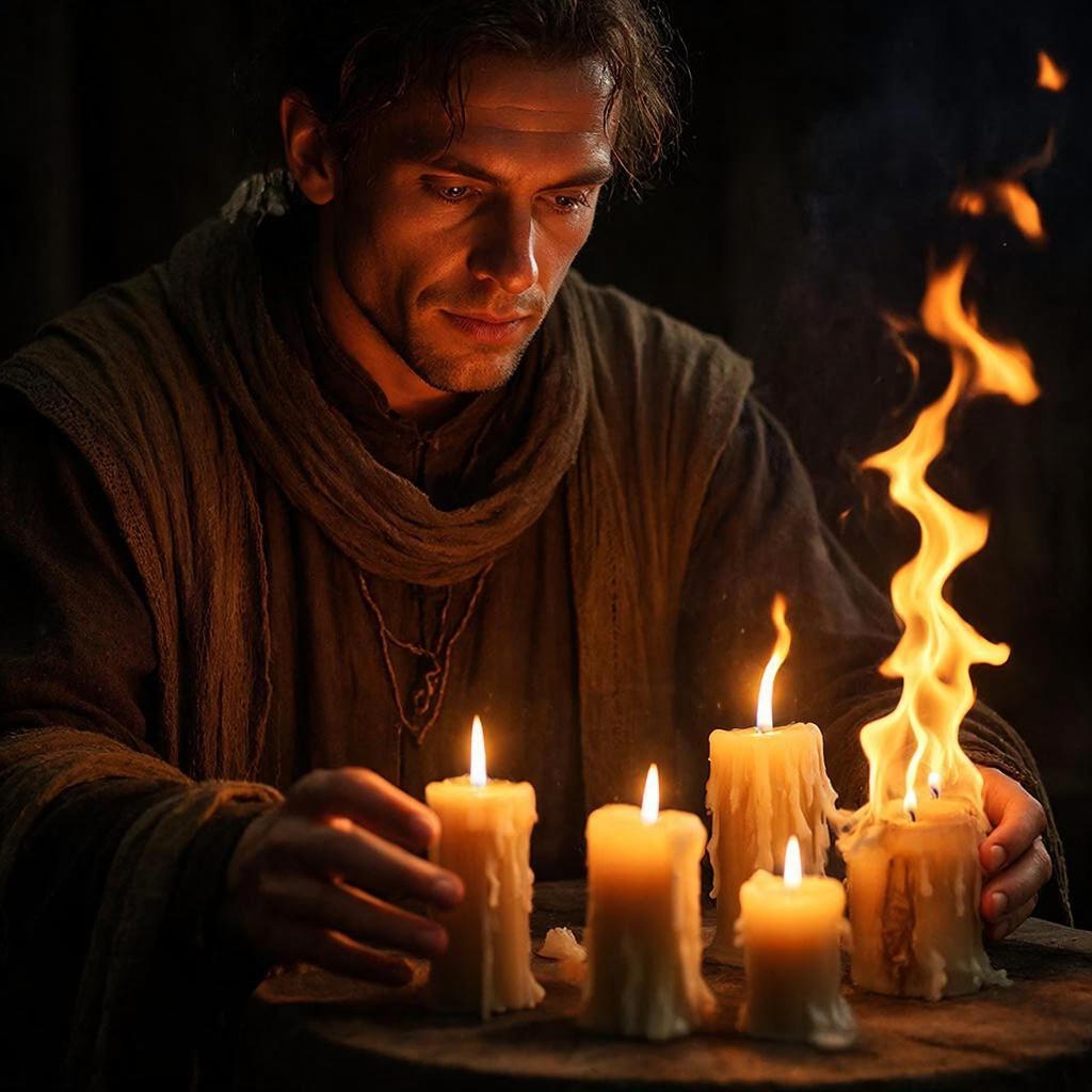 Ритуал с огнем.