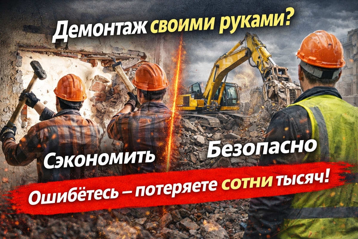 Демонтаж снос зданий - СТРОЙКОНСЬЕРЖ