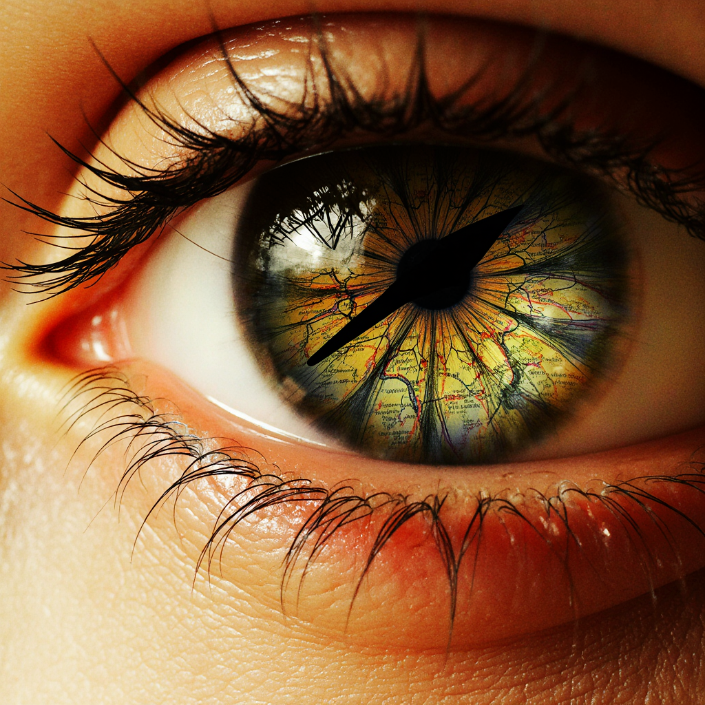 Зелёный глаз как компас