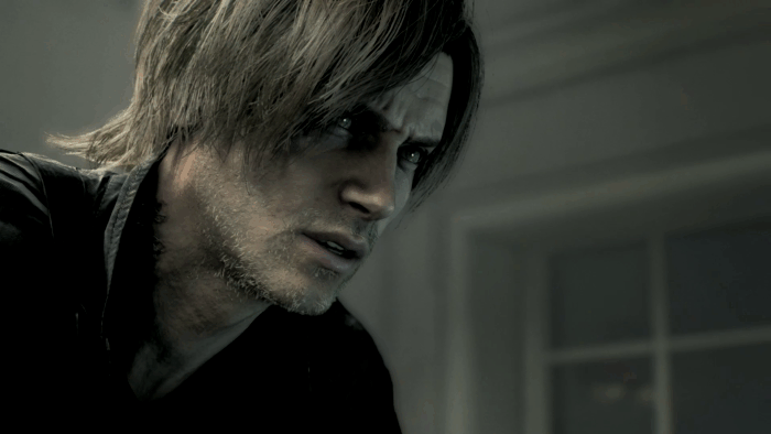 Gif картинка "Леон замечает падающий вертолёт с Грейс"