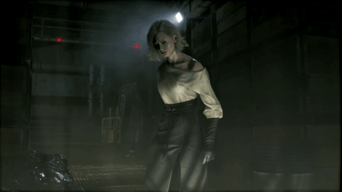 Gif картинка "Грейс отдаёт Реквием обратно Леону"