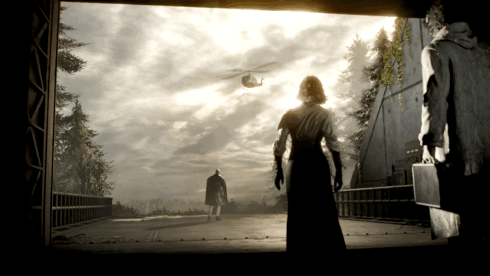 Gif картинка "Прилёт вертолёта"