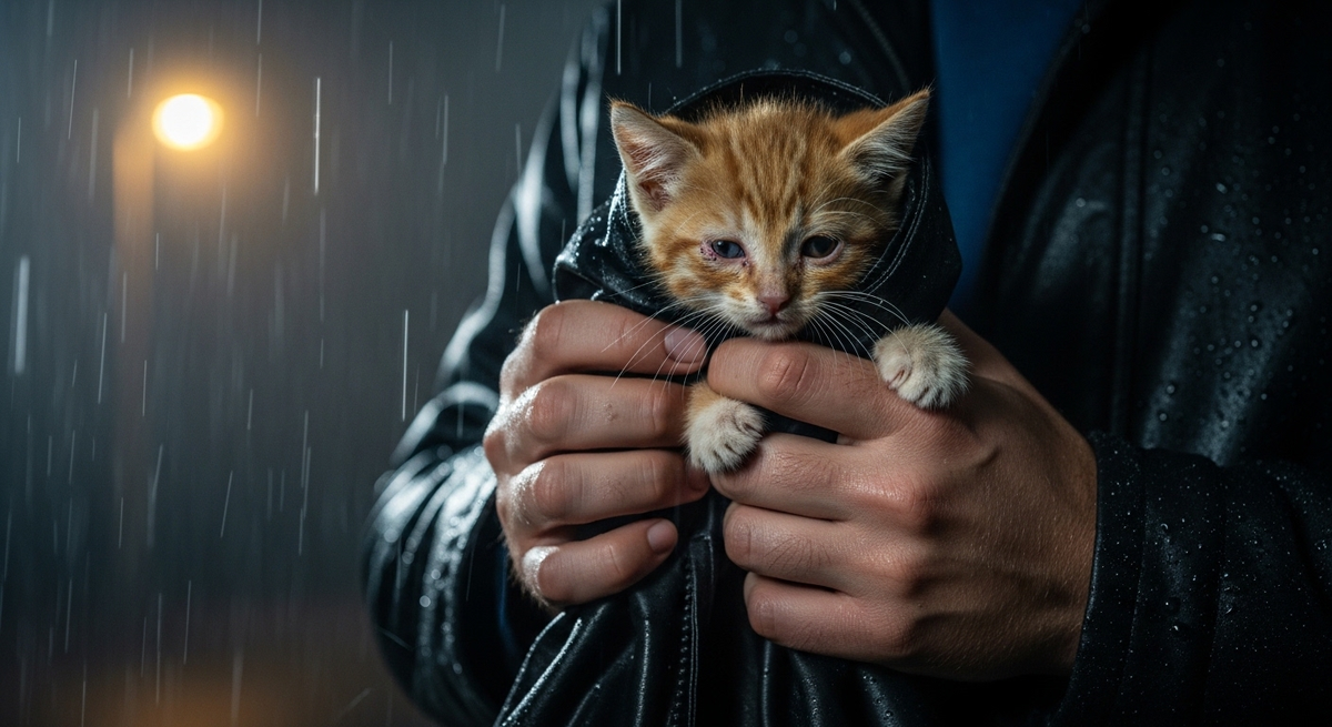 Вот таким он был в первый вечер. Я даже не знал — выживет ли до утра