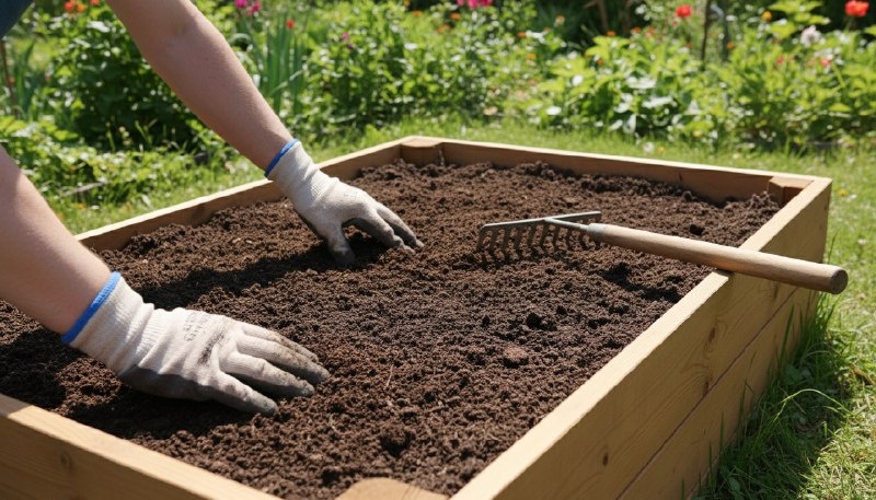 Идеально подготовленная грядка — рыхлая почва без комков, ровная как стол