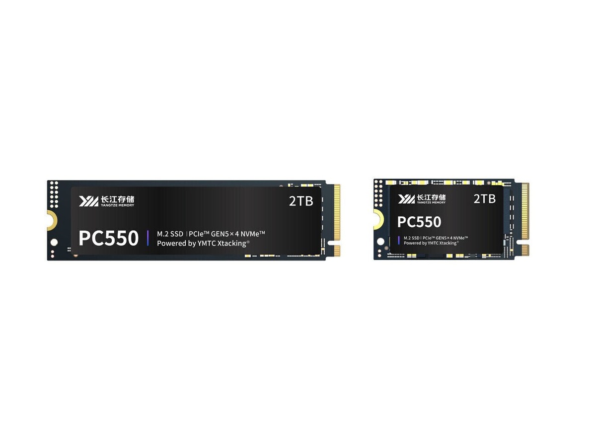    YMTC выпустила PC550 - первый клиентский SSD PCIe 5.0 до 10,5 ГБ/с