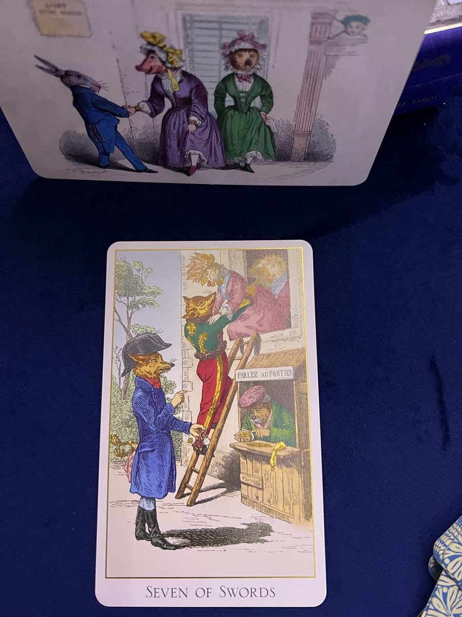 Семерка Мечей в "Таро Фантастического зверинца"