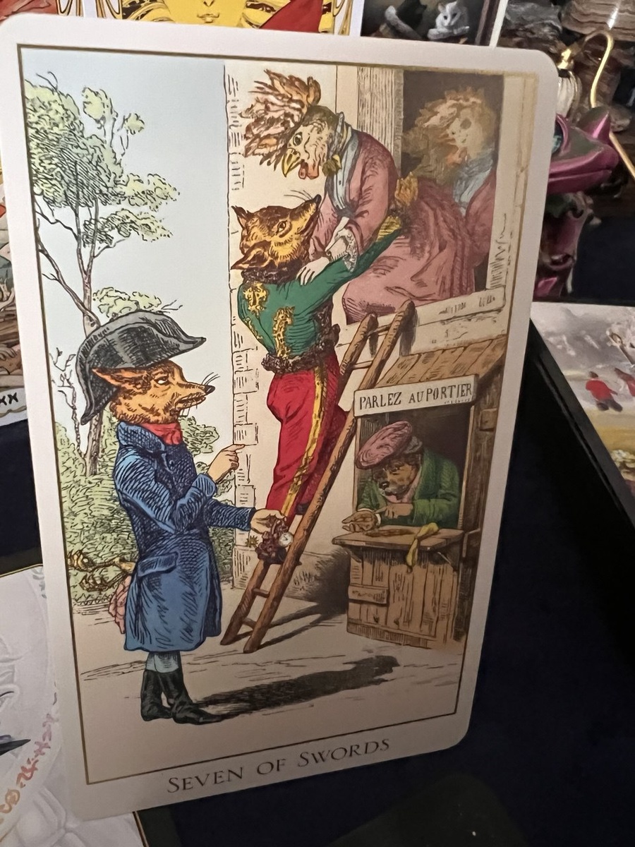 Семерка Мечей в "Таро Фантастического зверинца"