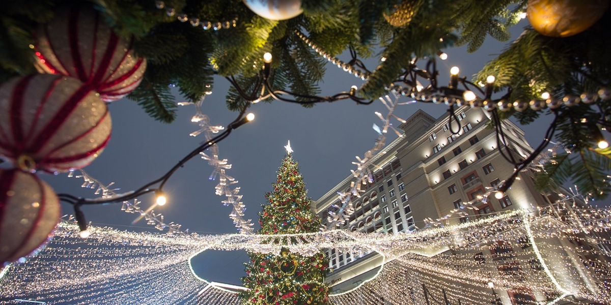    новый год, Москва, Тверская