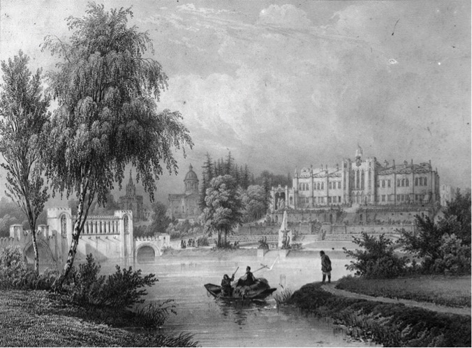 Архивный рисунок усадьбы