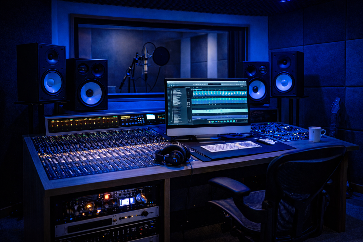 сайт для записи в звукозаписывающую студию / онлайн бронирование студии звукозаписи