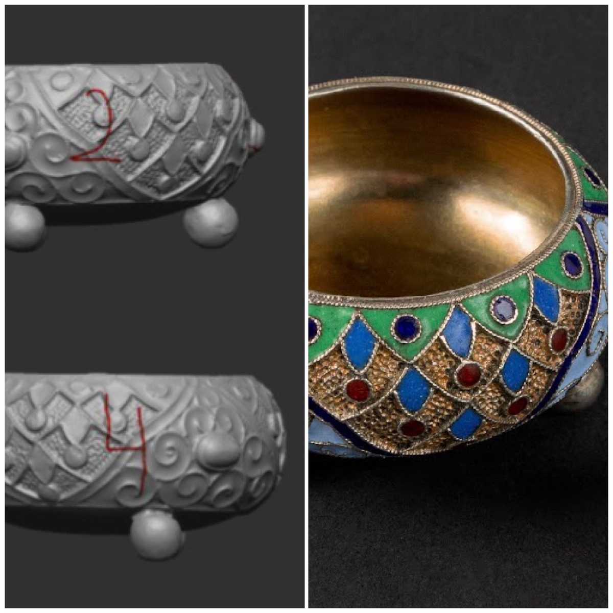 STL файл и реальная солонка 