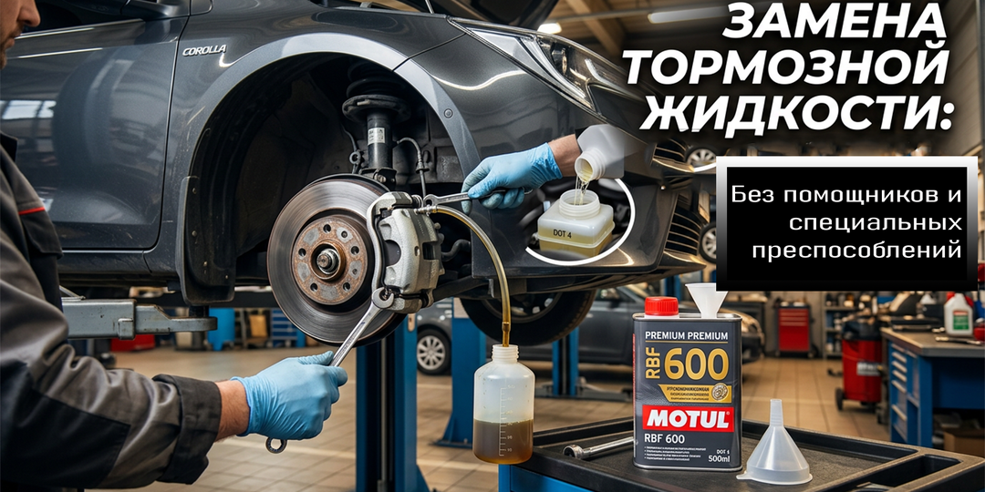 Замена тормозной жидкости в одиночку: мой способ без специальных приспособлений