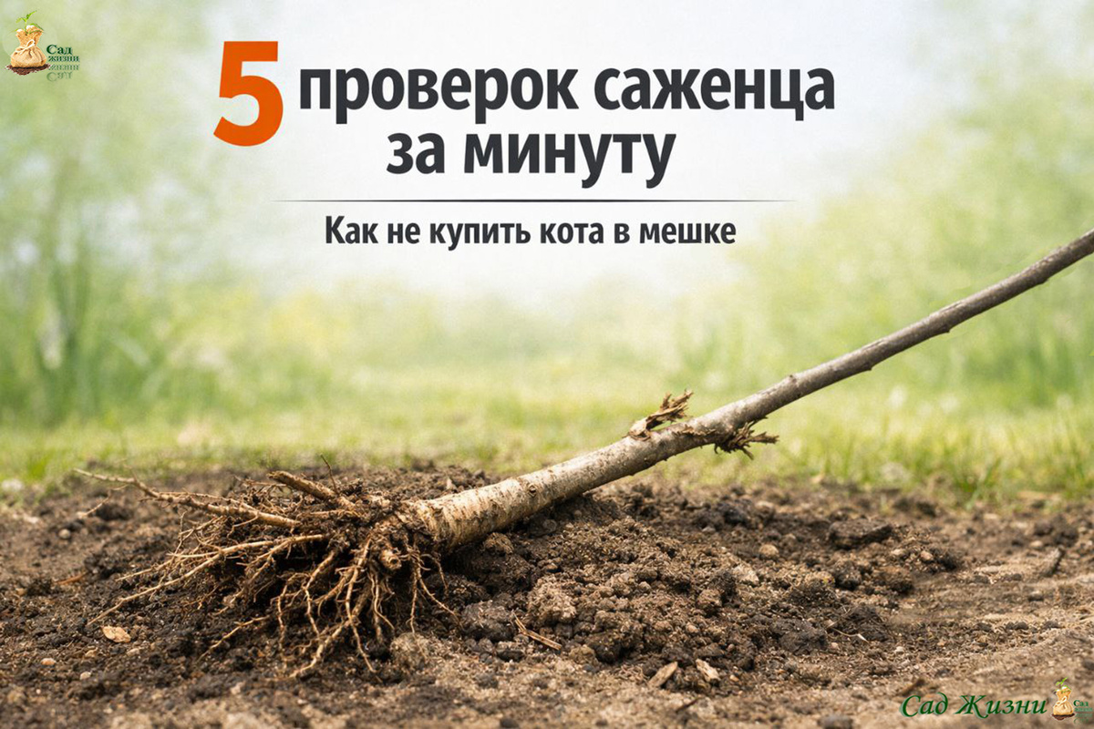 Как выбрать саженец весной и не купить “кота в мешке”? 5 вещей, которые проверяют за минуту