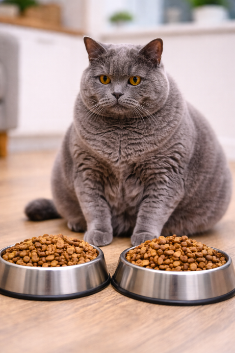 Если кошка начала сильно набирать вес, важно вовремя обратить внимание на проблему