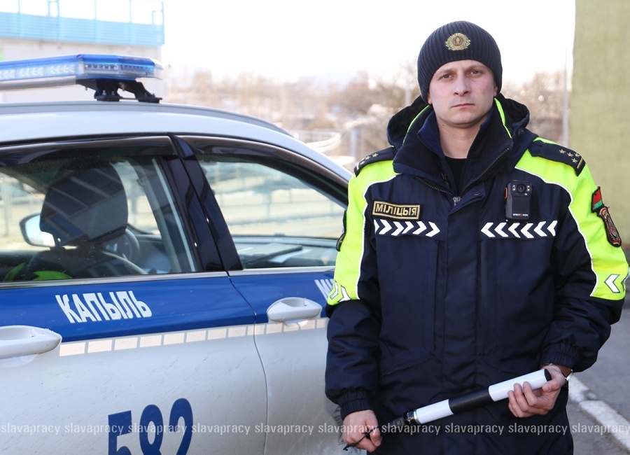     "Переобувка", блики и водные процедуры: весенний ликбез от копыльской ГАИ