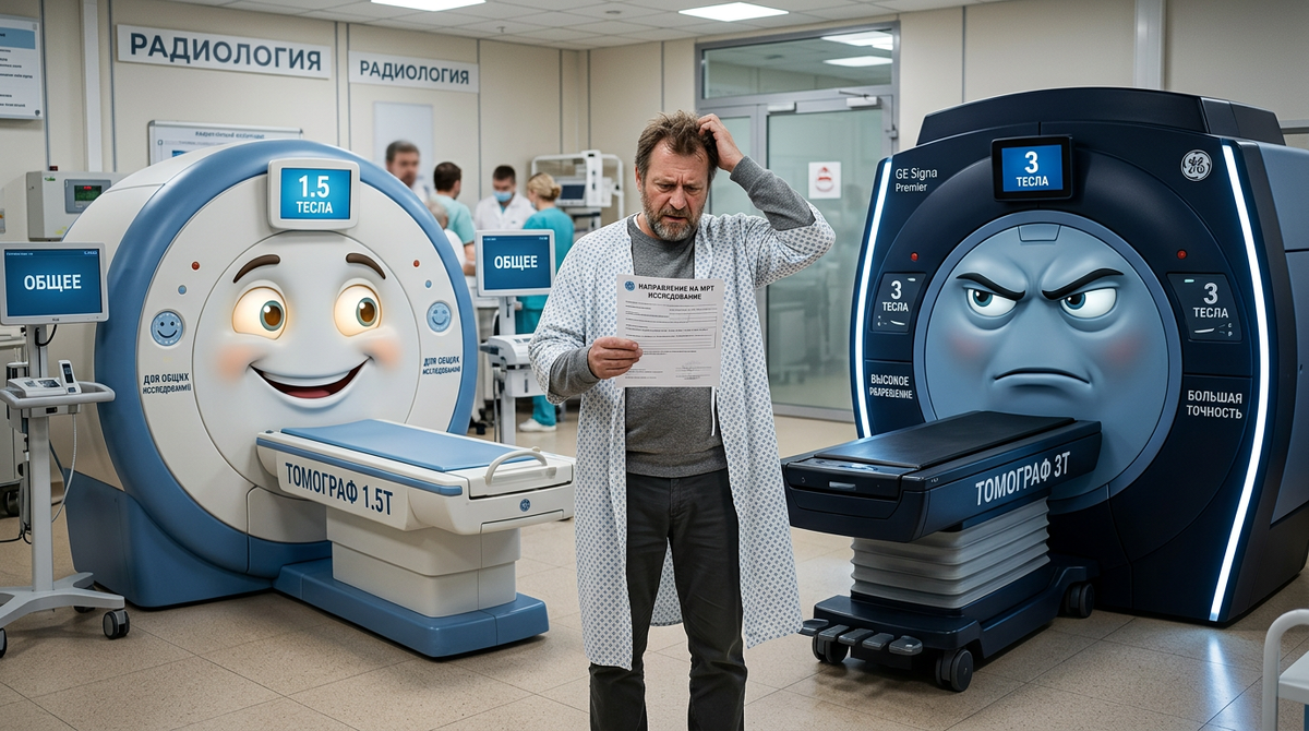 Сложный выбор - 1,5 или 3 Тесла. Что выбрать? Иллюстрация автора.