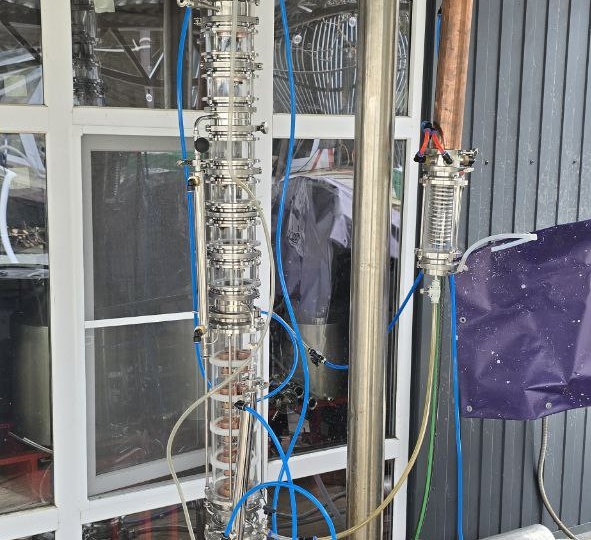 Результаты эксперимента с колонной Коффи.